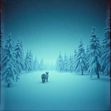 Laponsko Zima Pes Lapinkoira Sobi