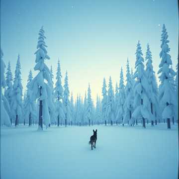 Laponsko Zima Pes Lapinkoira Sobi